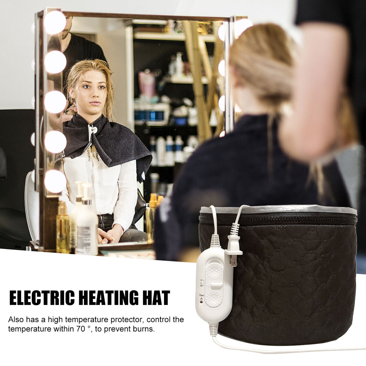 Steamer Cap Gifts for Women Hair Thermal Steamer Treatment SPA Heat Cap