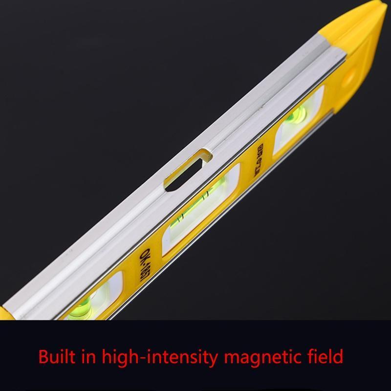 Upgraded 9-Inch Magnetic Square Level with 3 Vials Aluminum & ABS Made Small