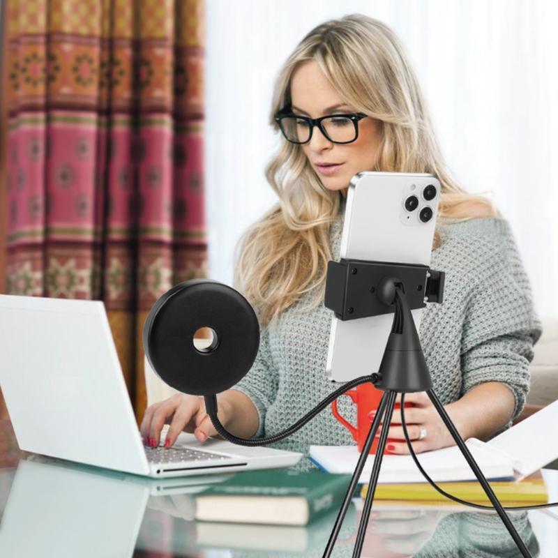 Multi-function Live broadcast Tripod  Desktop Mobile Phone Holder with Fill Ligh