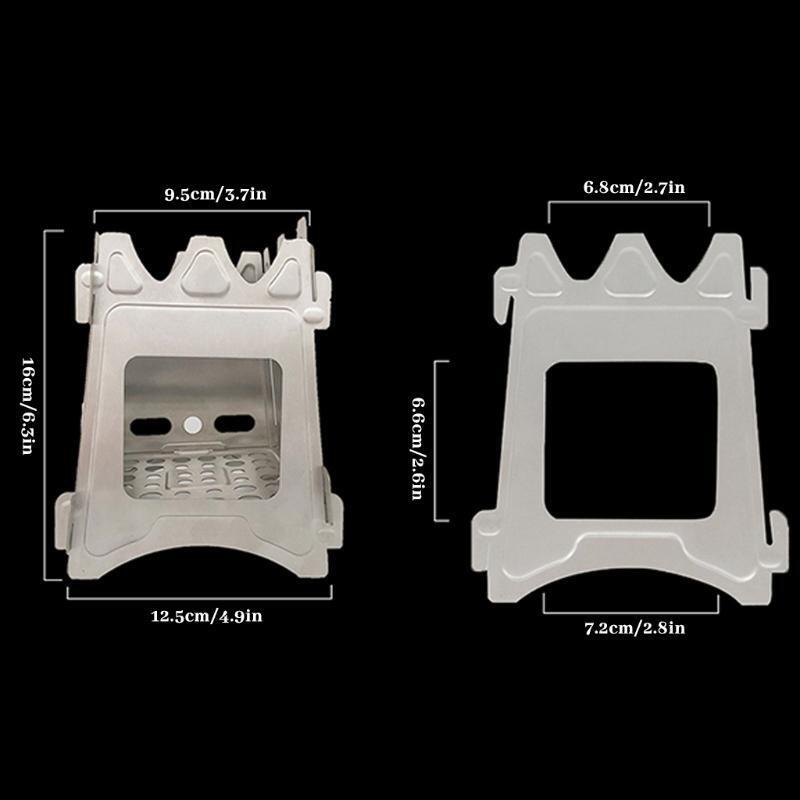 Outdoor Camping Stove Portable Ultralight Foldable Stainless Steel Wood Stove