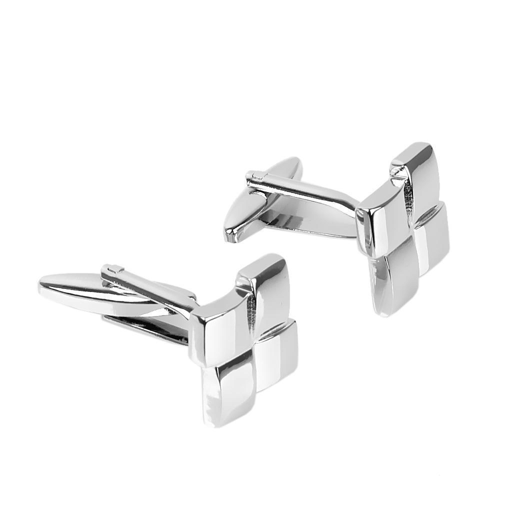 MEN'S  GEOMETRIC FORMAL SHIRTCASE CUFFLINKS CUFF LINKS WEDDING JEWELRY