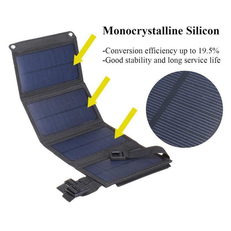 100W USB Foldable Solar Panel Portable Flexible Small Waterproof 5V Folding