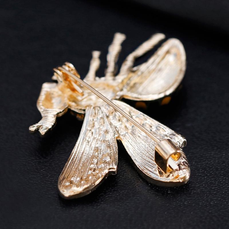 Insect Bee Brooch Pins Jewelry Women Rhinestone Gifts Enamel Fashion Decoration