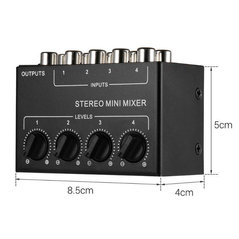 CX400 Mini Stereo 4-Channel Passive Mixer Mixer Stereo Dispenser Live Studi-o