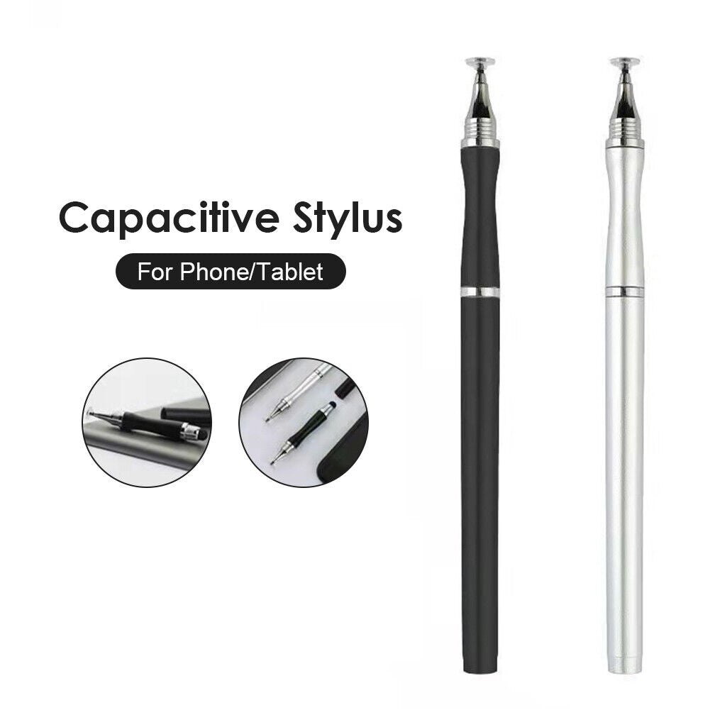 Dual-Head Mobile Phone Stylus Pencil Touch Screen Tablet Smooth Pen (Black)