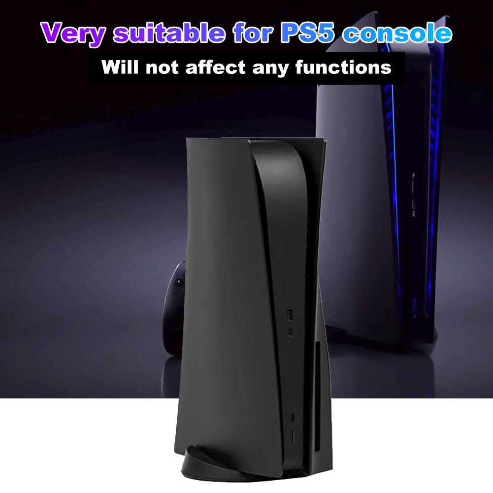 Replacement Plate for PS5 Optical Drive Version Protective Shell (Black)