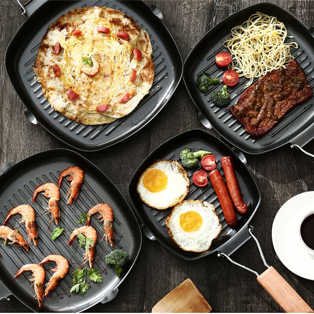 Tools Household Steak Skillet Pan Non Stick Frypan Foldable Handle Omelette Pot