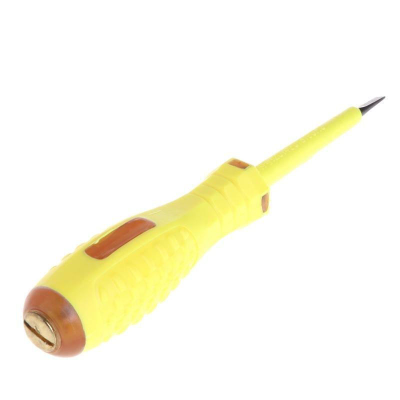 100-500V Voltage Detector Slotted Screwdriver Electric Tester Test Pen LED Light