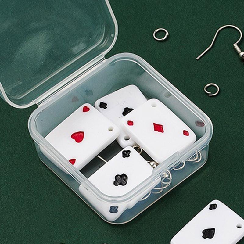 Funny Playing Card Earring Supply Kit for Jewelry DIY Making Valentine's Day