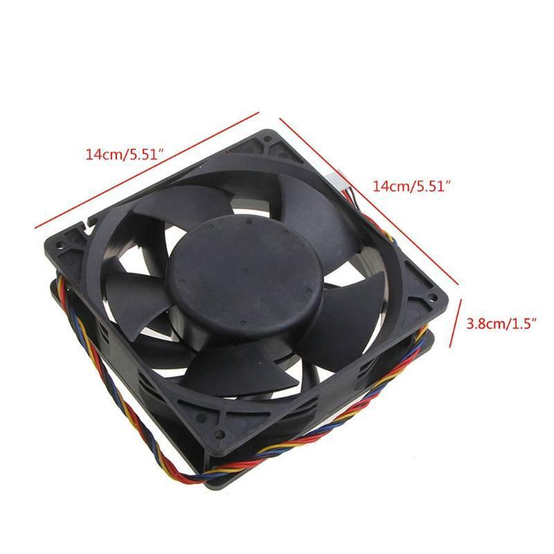 KZ14038B012U 7500RPM Server Cooling Fan 140mm Chassis Radiator for Bitcoin Miner