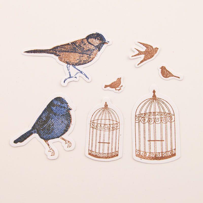 Bird Cage Silicone Clear Seal Stamp DIY Scrapbooking Embossing Photo Album Paper