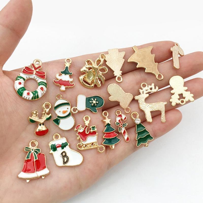 Christmas Dripping DIY Ornaments Pendant for Christmas Tree Mix 38 pcs