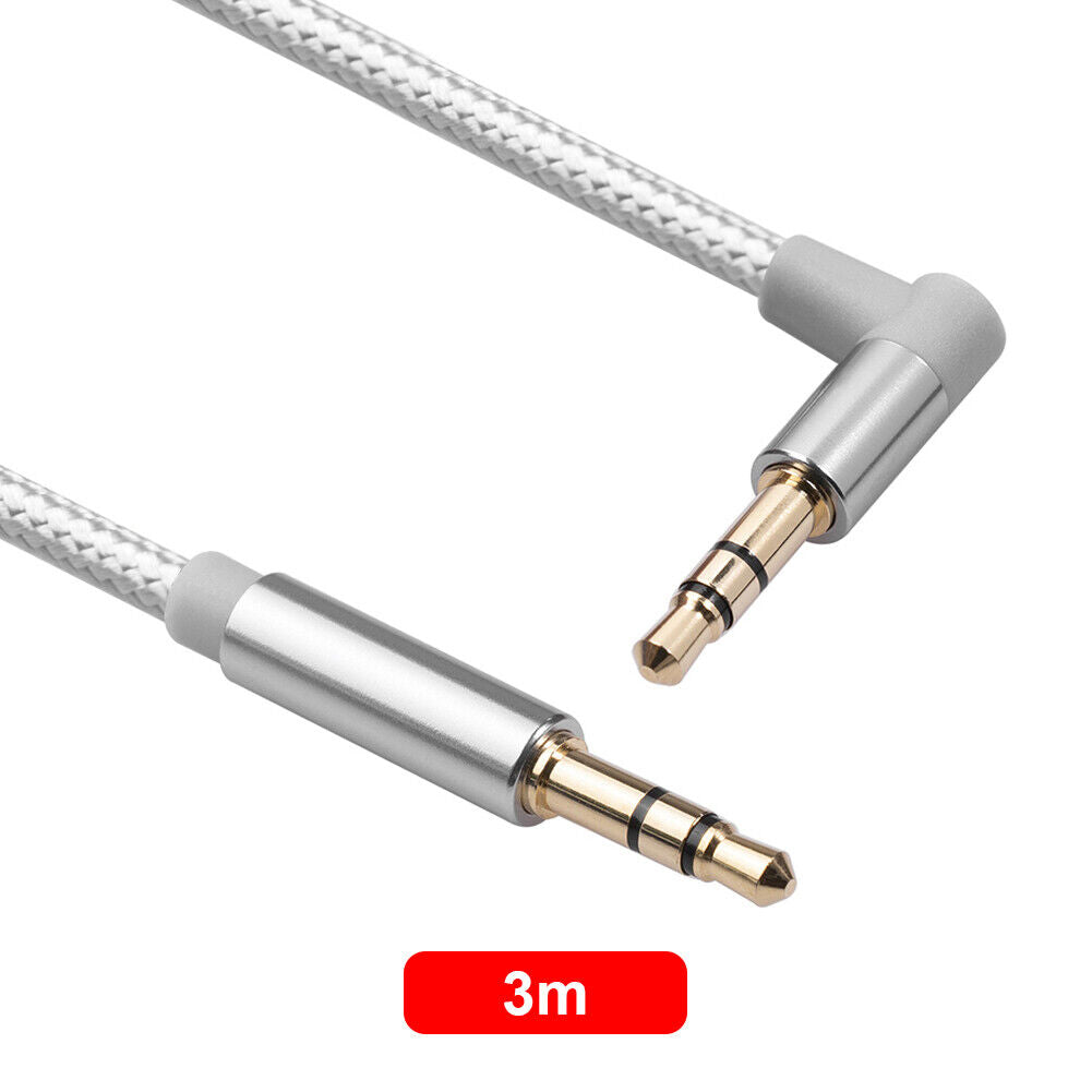 AV01S 3.5mm Aux Jack Male to Male Audio Cable for Car Headphones (3 meter)