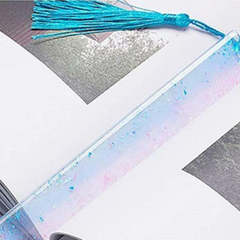 Pack of 46 Pcs Bookmark Mold Kit Small Medium Large Mold with Colorful Tassles