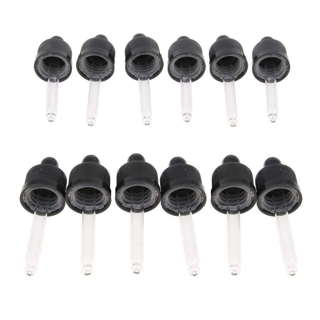 Plastic Glass Liquid Dropper Pipette Caps for 15ml Essential Oils Bottles