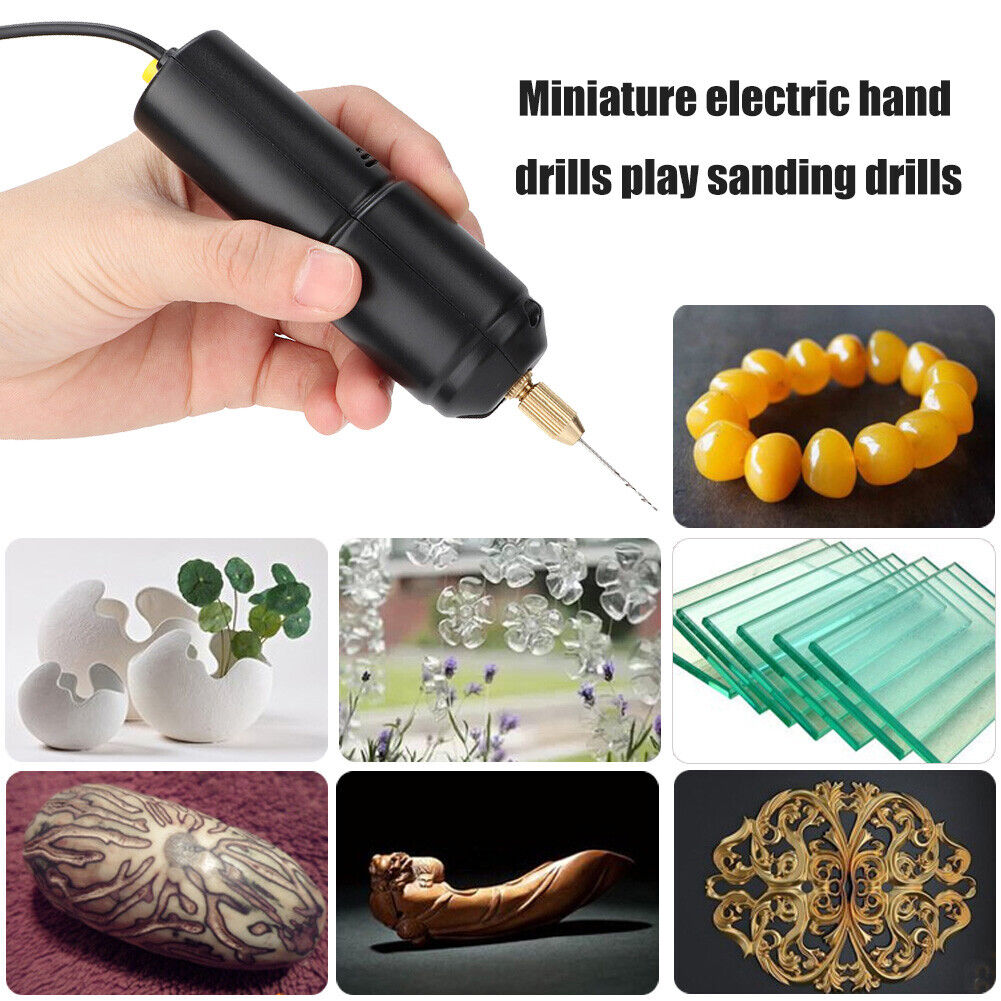 18W Mini Electric Hand Drills DC 5V Handheld Micro USB Drill with 3pcs Bits