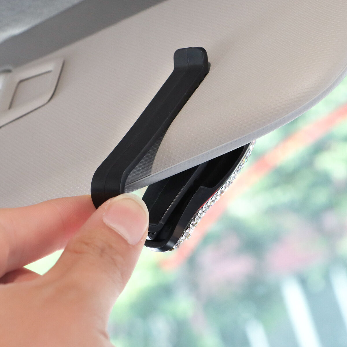 Visor Glasses Holder for Car Sunglass Bling Bling Clip Eyeglasses Hanger