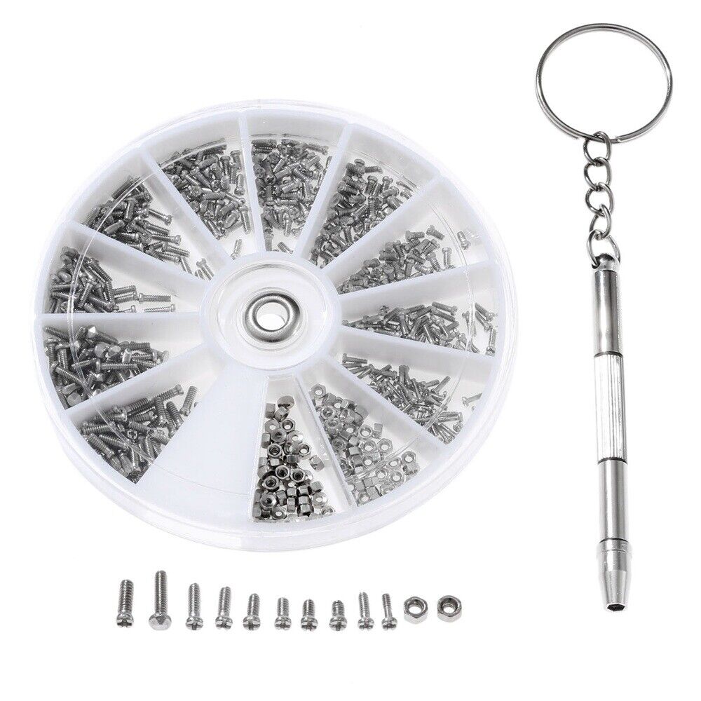 600PCS Small Screws Nuts Electronic Assortment Kit Multi-functional Screwdriver