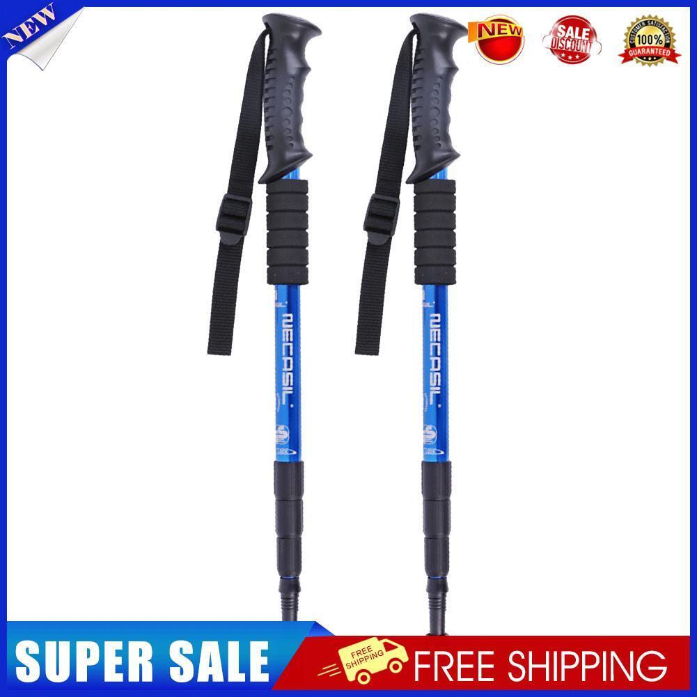 NECASIL G103 Outdoor Trekking Pole 4-section Walking Stick Kit (Blue)