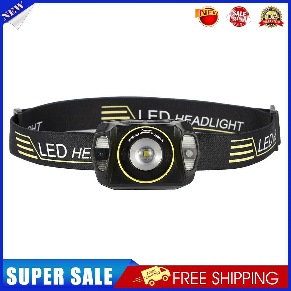 Portable Powerful USB LED Headlamp Outdoor Rotating Zoom Camping Lights