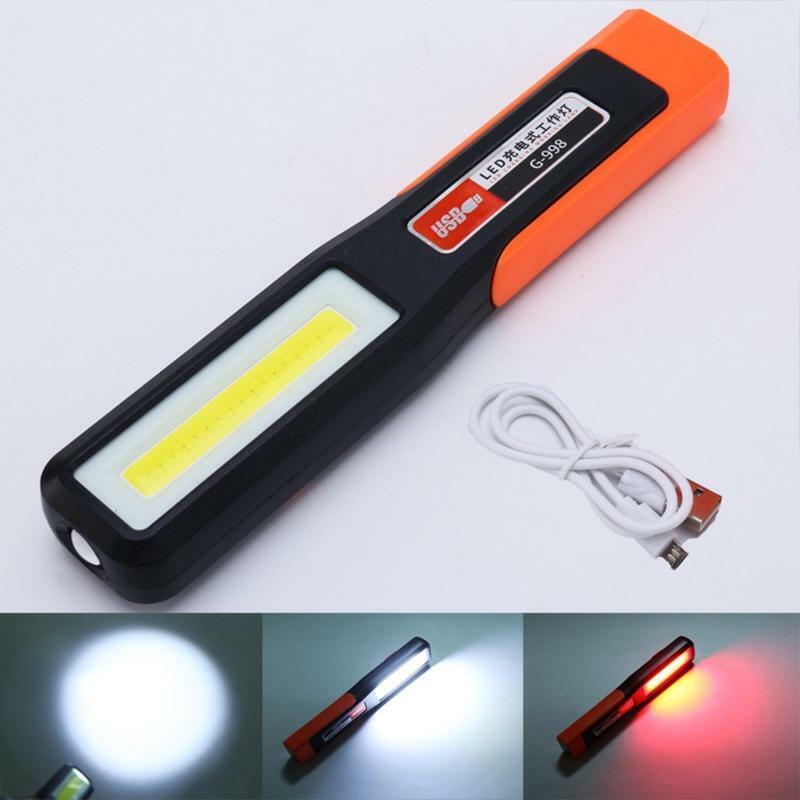 USB Inspection Lamp with Bright COB LED for Household Outdoor Hiking Work Light