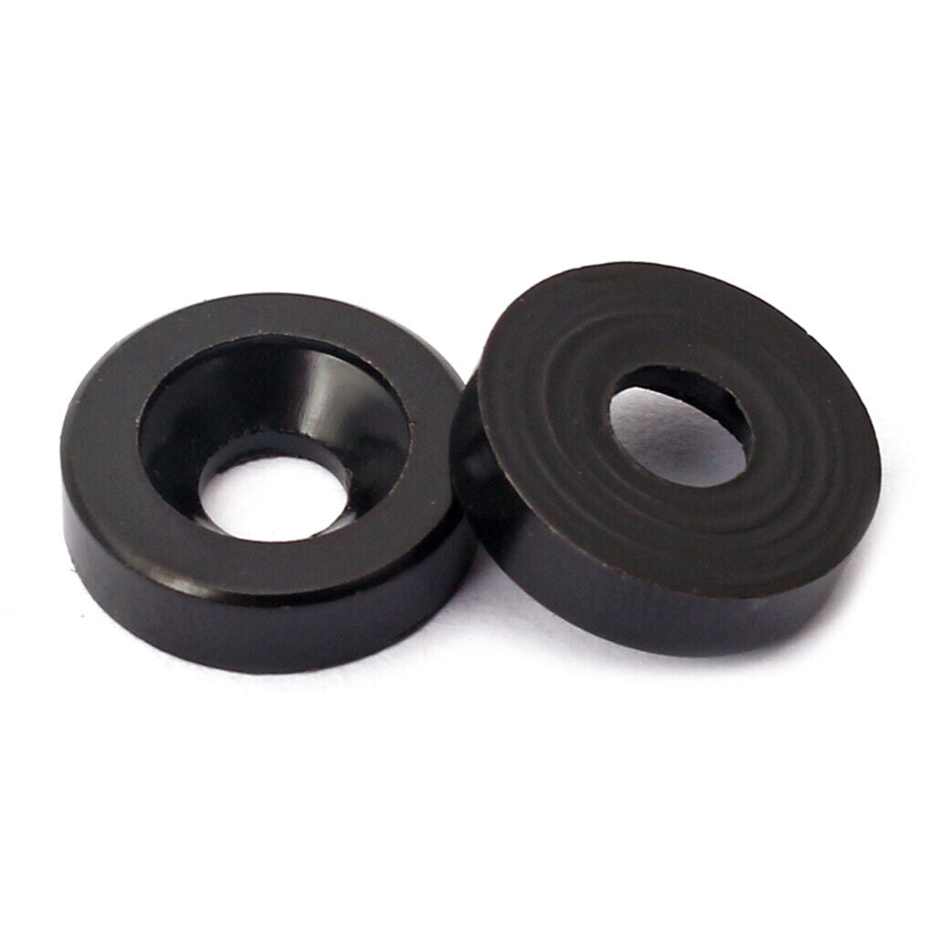 Set of 4 Steel Joint Bushings Bolts Screws for Guitar Bass Neck Plate Black