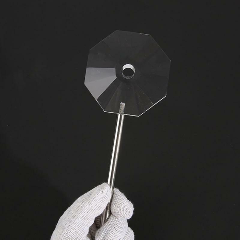 80mm Octahedral Prism Transparent Glass Octahedral Prism For Photos Pictures