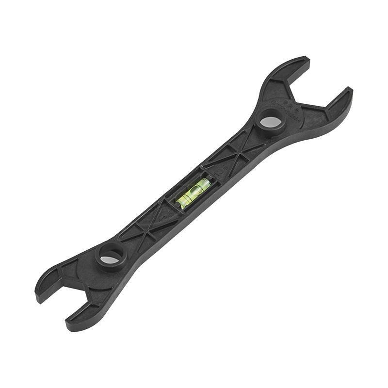 Double Headed Wrench with Bubble Level Wrench Repair Tool for Bathroom Faucet