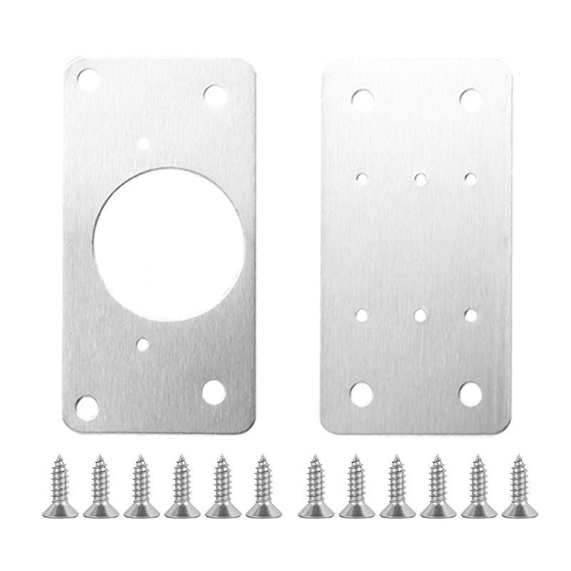 Hinge Repair Plate Rust Resistant Steel Home Improvement Furniture Repair Tool