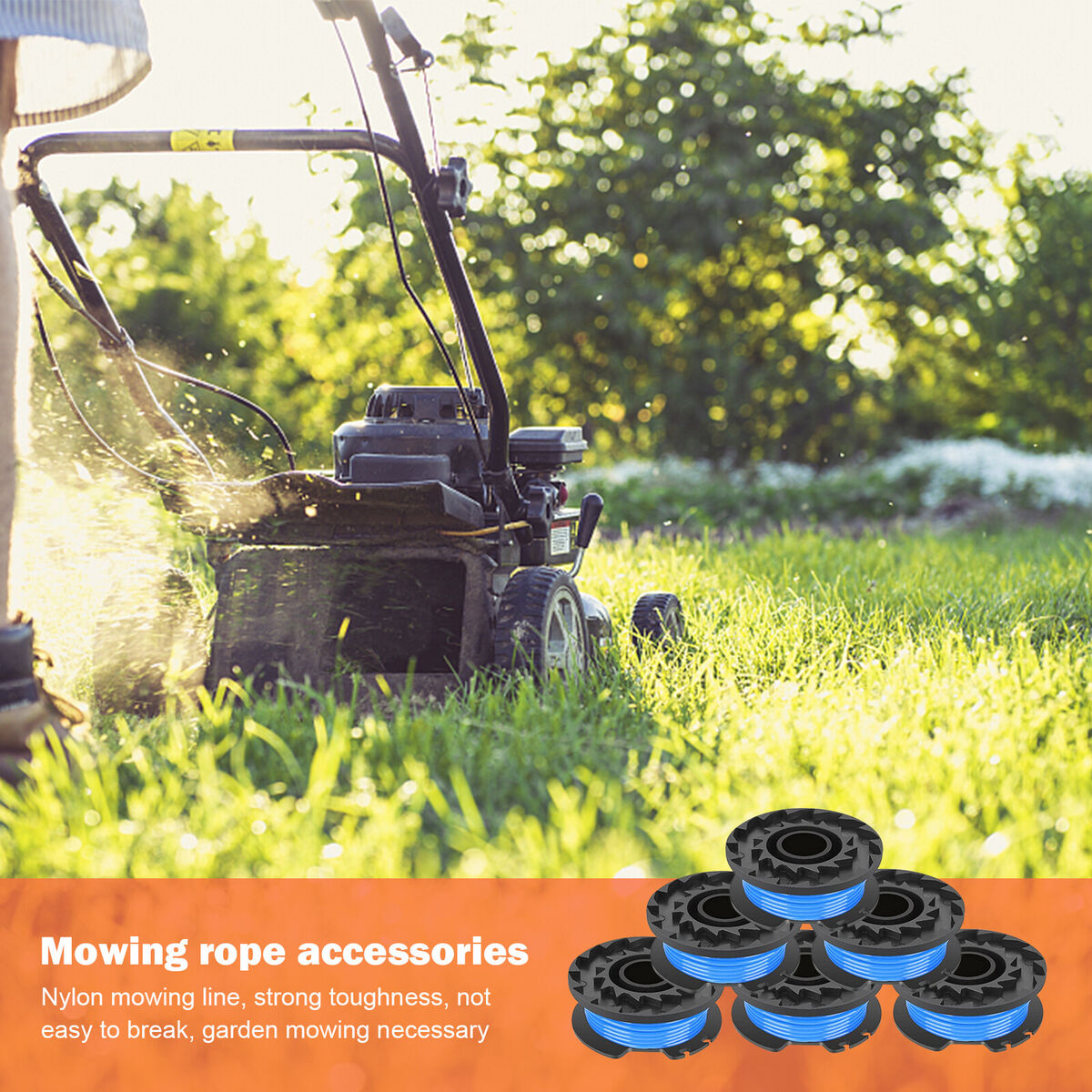 Line String Trimmer Spool 7pcs 0.065 inch Weed Eater Spool for Greenworks