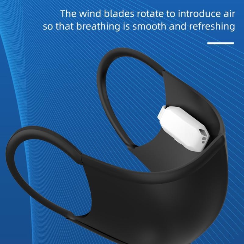 Wearable Air Face Fan USB Rechargeable Mini Portable Clip Fan for Outdoor Travel