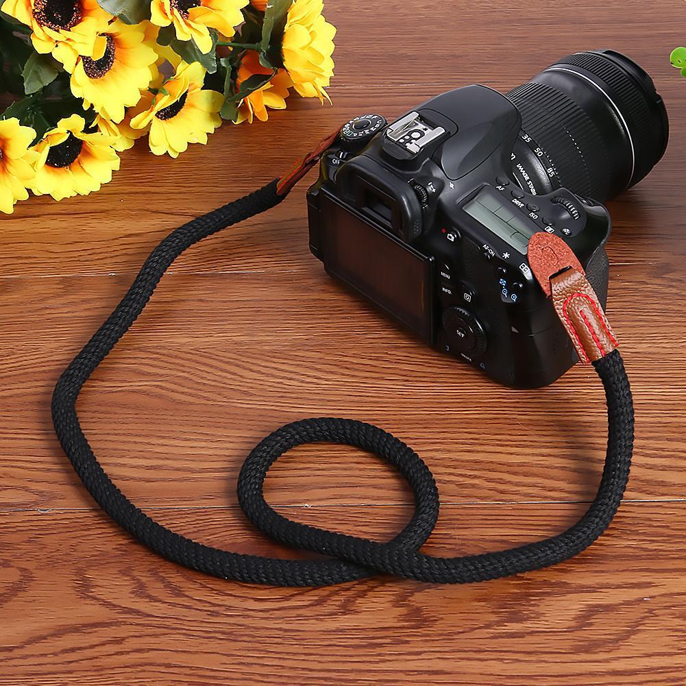 100cm Universal Camera Shoulder Strap Breathable Cotton Camera Belt (Black)
