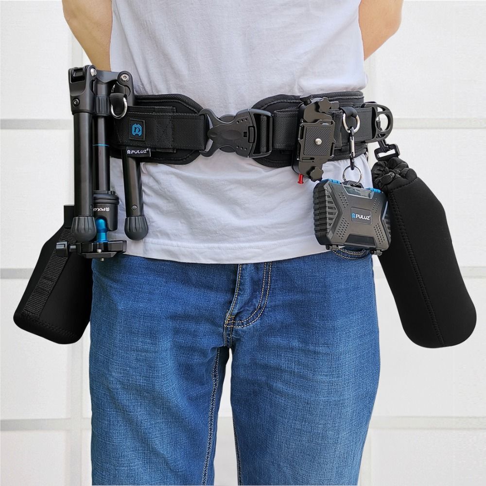 Travel Climbing Photography Belt DSLR Holder Camera Strap Lens Bag Buckle