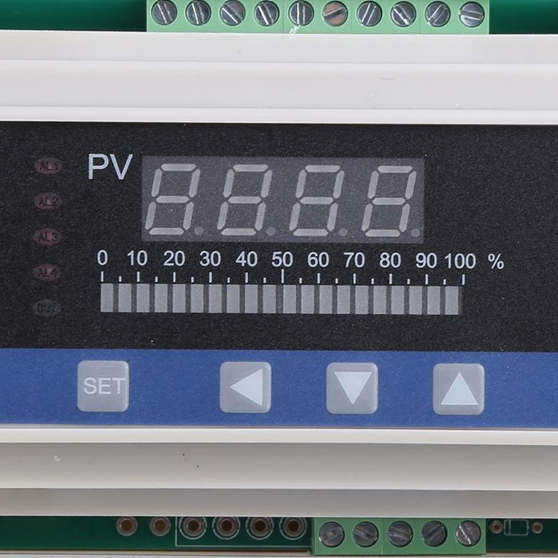 4-20mA DC Water Liquid Level Pressure Controller with 4-ways Relay DC24V Output