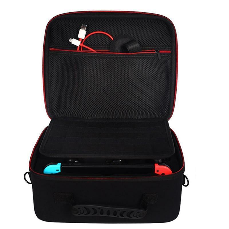 Portable Storage Bag Travel Carrying Case Pouch with Adjustable Strap for Switch