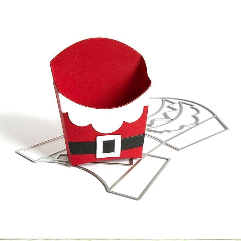 Christmas Popcorn Box Metal Cutting Dies Stencil DIY Scrapbooking Album Paper