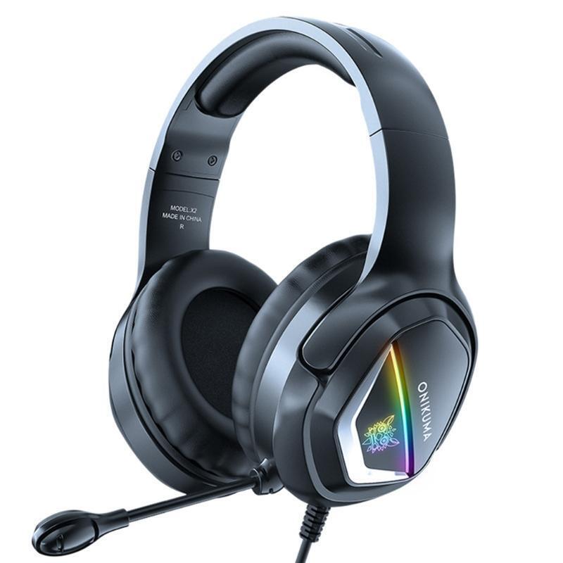 RGB Breathable Gaming Headset Headphone for Laptop Tablet Computer Mobile