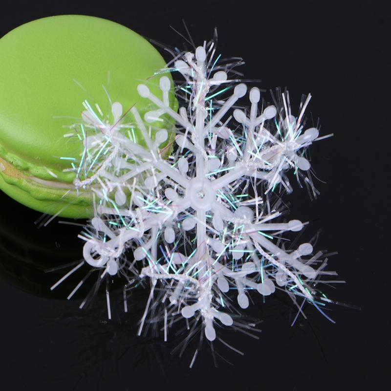 6PCS For Wall Windows Decor Christmas Snowflake Hanging Decorations 6cm
