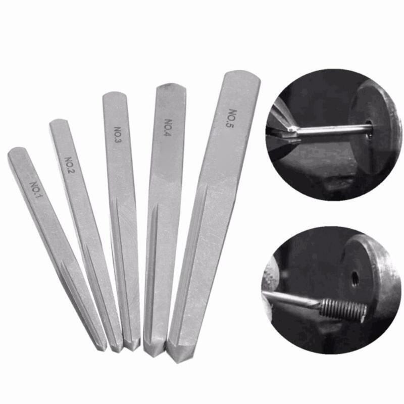 Straight Fluted Screw Extractor for Carpenters Handymen 1/8 3/16 15/64 5/16 3/8