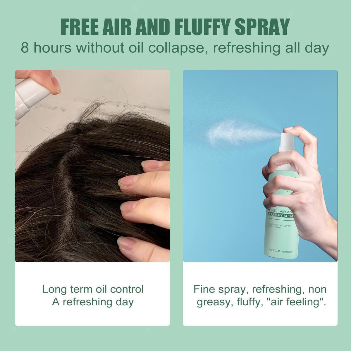 100ml Leave in Dry Hair Spray Portable No Wash Volume Lift Hairspray