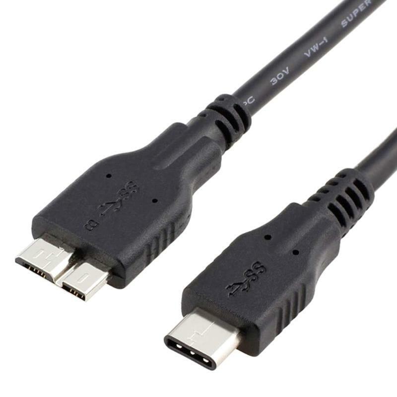 USB Hard Drive Cable USB C 3.1 to Micro B Cable 5Gbps USB C to Hard Drive Cable