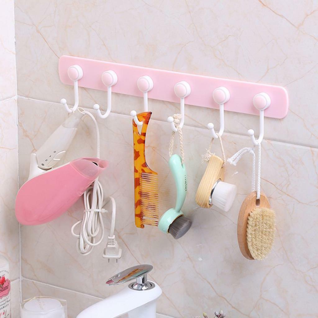 2x Self-Adhesive  Hook Wrench Holder Rack Hanger Coat Hanging Decor