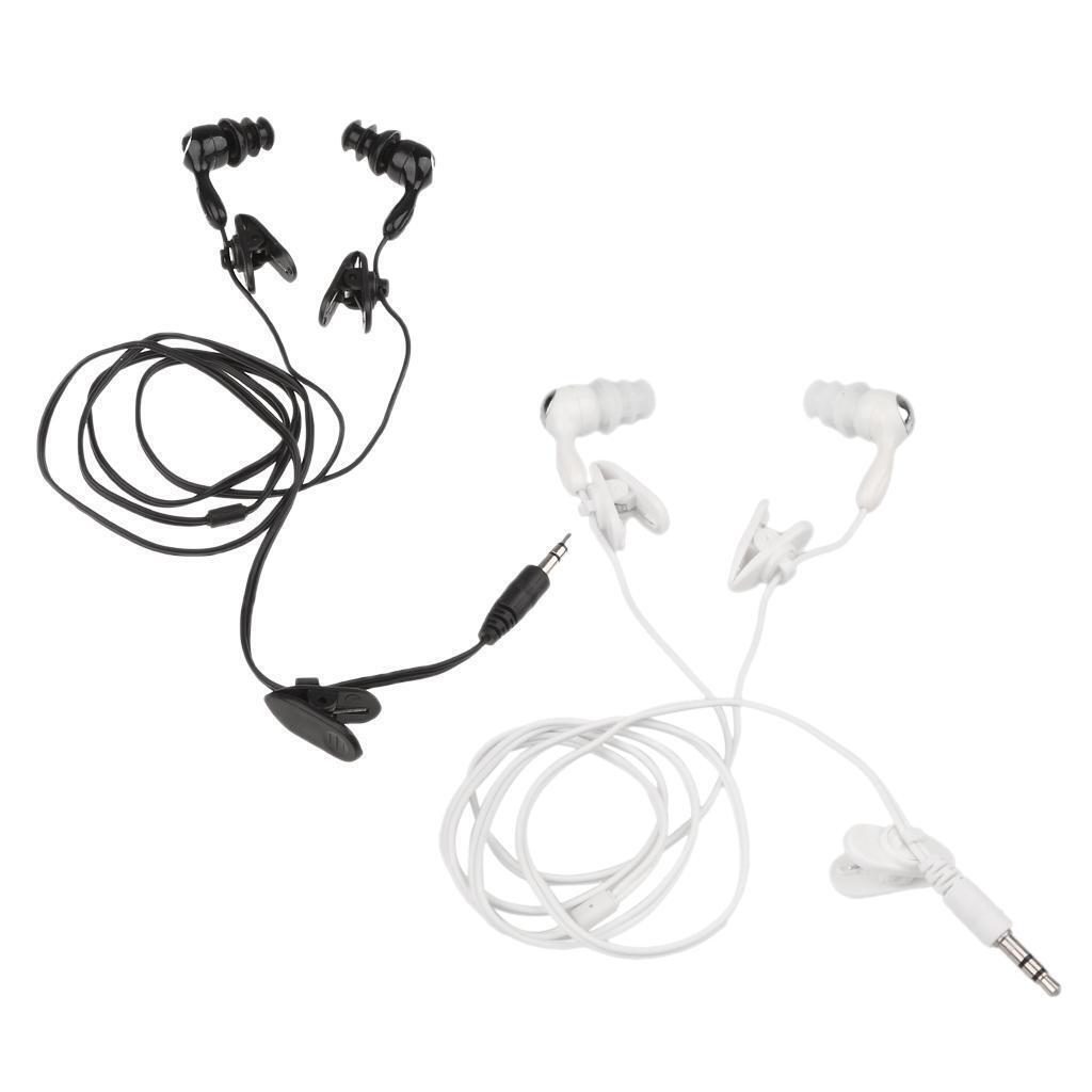 2Pack Unviersal Stereo In-ear Swimming Earphones & Earbuds Waterproof IPX8 Buds