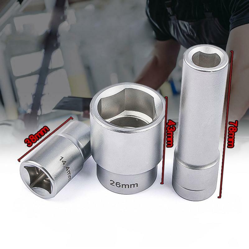3 Pieces Anti-rust Socket Kit High Hardness Triangular Multi-Toothed Socket Tool