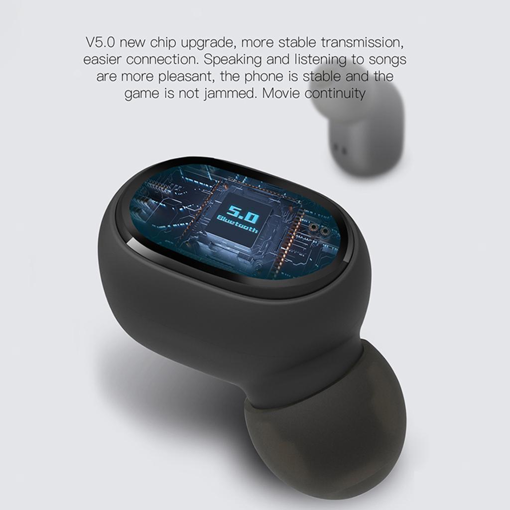 E6S TWS Wireless BT 5.0 In Ear Headphones Sport Stereo Headset Sweatproof