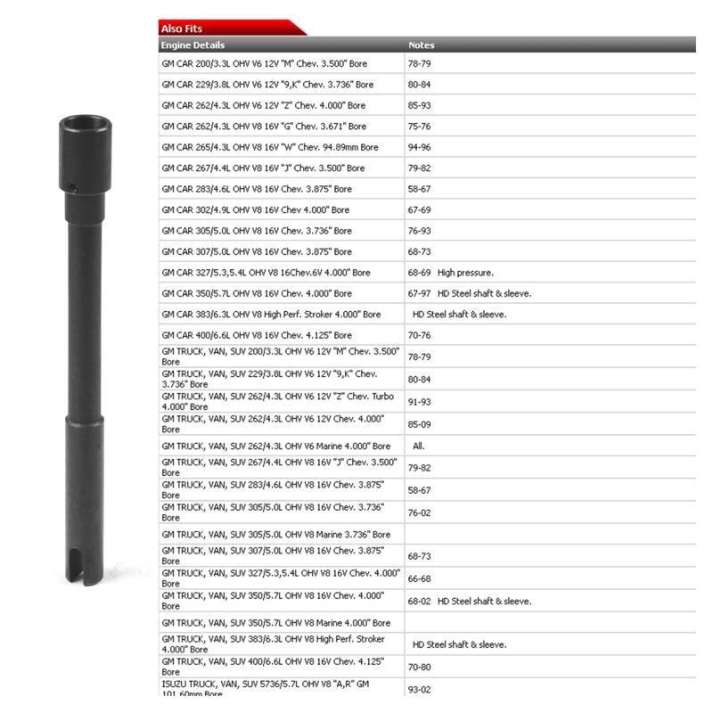 Oil Pump Drive Shaft SBC Pinned Sleeve for SBC 283 302 327 350 5.7L Distributor