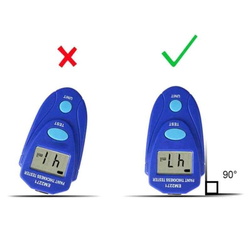 Digital Painting Thickness Meter Mini LCD Car Coating Thickness Gauge Portable