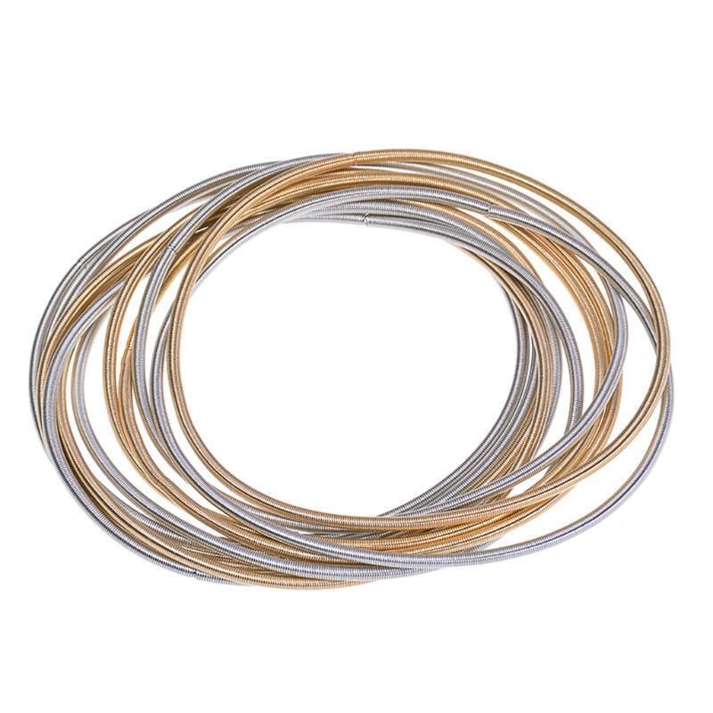 Retractable Bracelet Carbon Steel Wire Bracelet Jewelry Spring Bracelet Coil Set