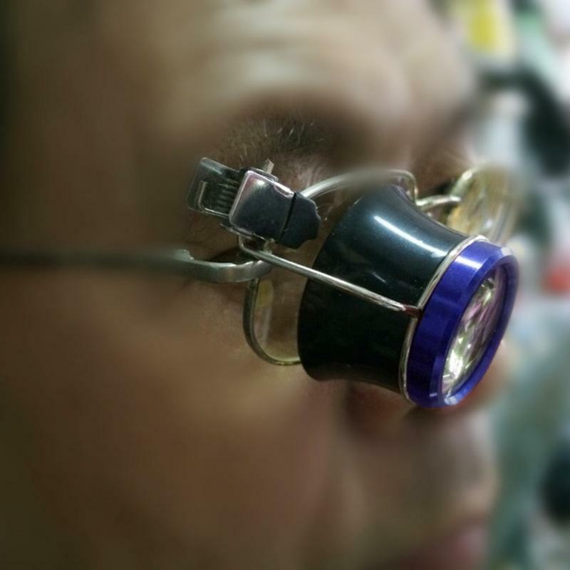 Clip On Eyeglass Magnifier Portable Loupes Magnifying Lens Jewelry Magnifying