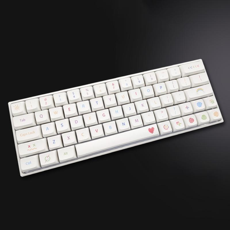137-Key PBT Keycaps XDA Profile DYE SUB Personalized Colored Pen Keyboard Keycap